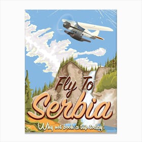 Fly To Serbia 1 Canvas Print