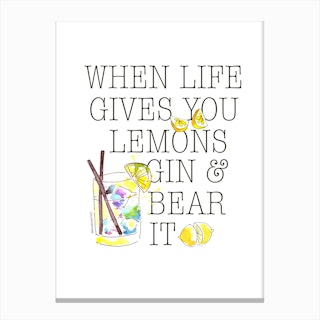 Gin and Bear it Canvas Print