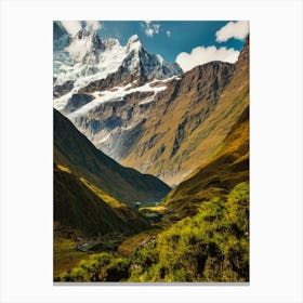 Huascarán National Park 2 Peru Vintage Poster Canvas Print