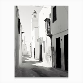 Essaouira, Morocco, Black And White Photography 1 Canvas Print