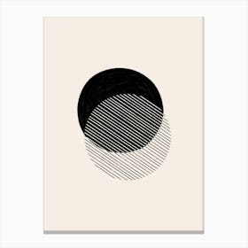 Minimalist Eclipse Canvas Print