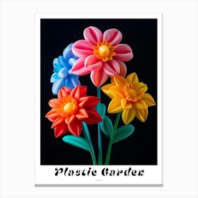 Bright Inflatable Flowers Poster Dahlia 4 Canvas Print