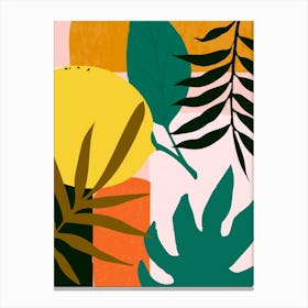 Tropical Leaves Canvas Print