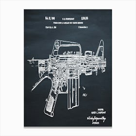 Ar15 M16 Assault Rifle Canvas Print