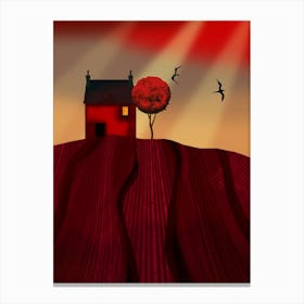 The Red House Canvas Print