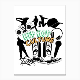 Hip Hop Culture Canvas Print