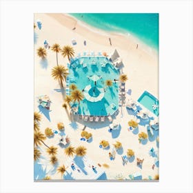 Aerial View Of A Beach Canvas Print