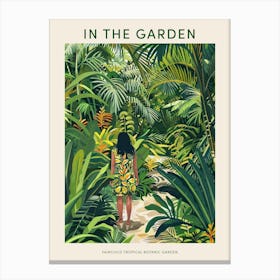 In The Garden Poster Fairchild Tropical Botanic Garden Usa 4 Canvas Print