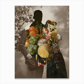 Flowery Images Of The Past Canvas Print