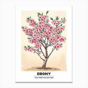 Ebony Tree Storybook Illustration 2 Poster Canvas Print