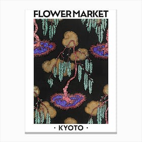 Flower Market Kyoto Eugene Seguy Vintage Botanical Canvas Print