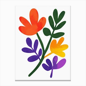 Flowers On A White Background 10 Canvas Print