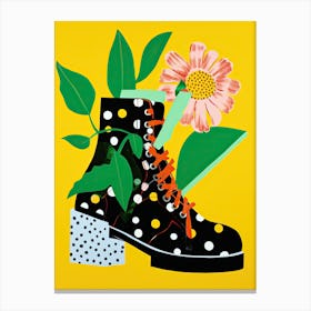 Floral Fantasy on Footwear Canvases Canvas Print