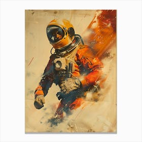 Astronaut In Space 5 Canvas Print