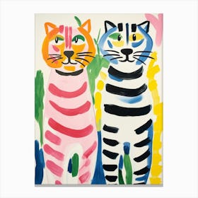 Colourful Kids Animal Art Tiger 1 Canvas Print