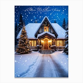 Christmas House 185 Canvas Print