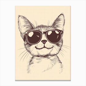 Cat In Sunglasses 5 Canvas Print