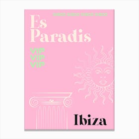 Paradis Canvas Print