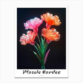 Bright Inflatable Flowers Poster Carnations 5 Canvas Print