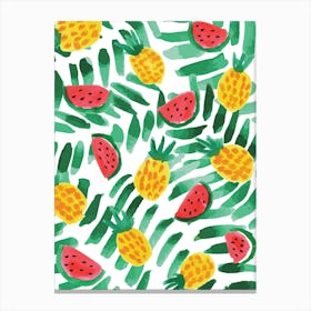 Tropical Fruit haven Canvas Print