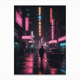 Neon City 7 Canvas Print