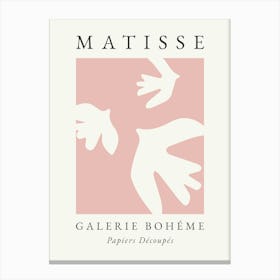 Matisse Abstract Bird Print Pink Canvas Print