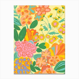 Happy Floral Canvas Print