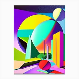 Gemini Planet Abstract Modern Pop Space Canvas Print