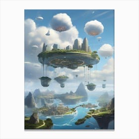 Futuristic Skyscraper Canvas Print