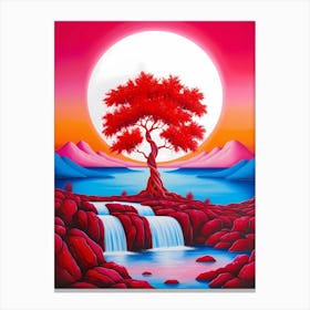 Red Tree 1 Canvas Print