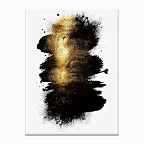 Gold Splatter Canvas Art Canvas Print