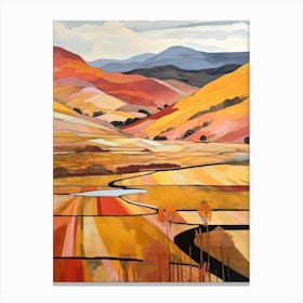 Autumn National Park Painting The Lake District Uk  1 Canvas Print