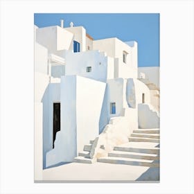 White Houses In Santorini Canvas Print