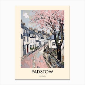 Padstow (Cornwall) Painting 4 Travel Poster Canvas Print