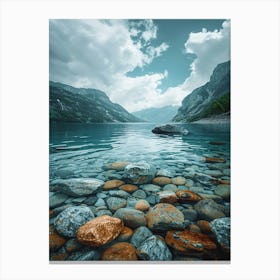 Rocks In The Water 1 Canvas Print