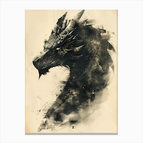 Dragon Head Canvas Print