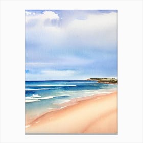 Portsea Back Beach, Australia Watercolour Canvas Print
