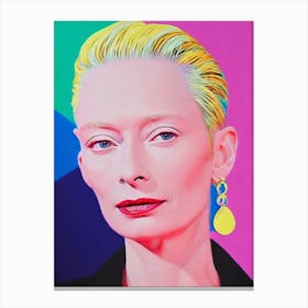 Tilda Swinton Pop Movies Art Movies Canvas Print