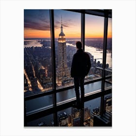 A Developer In Manhattan Casting An Eagle Eye View On The Citys Architectural Evolution With The M (6) Canvas Print