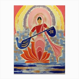 Goddess Saraswati by DollyJ Leinwandbild