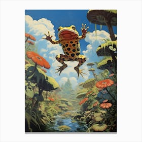 Leap Of Faith Poison Dart Frog 2 Canvas Print