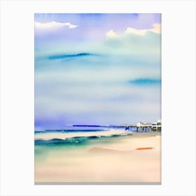 St Pete Beach 2, Florida Watercolour Canvas Print