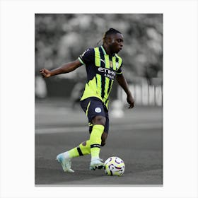 Jeremy Doku Of Manchester City Canvas Print