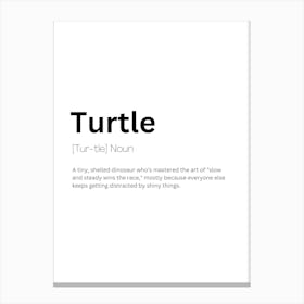 Turtle Definition Meaning Canvas Print