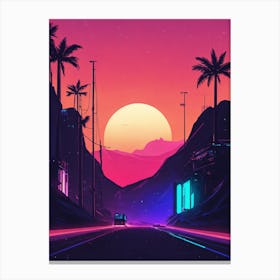 Sunset Art Canvas Print