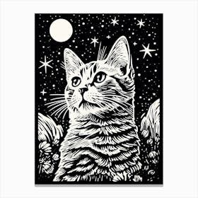 Astral Purrphecy, Psychedelic Cats series Canvas Print