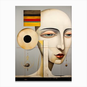 Abstract Illustration Of A Woman And The Cosmos 25 Canvas Print