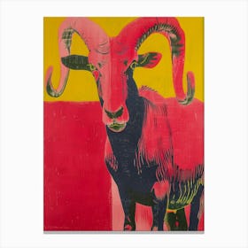 Ram Illustration Canvas Print