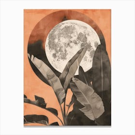 Moon And Bananas Canvas Print