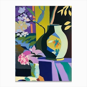 Koraku En, 1, Japan Abstract Still Life Canvas Print